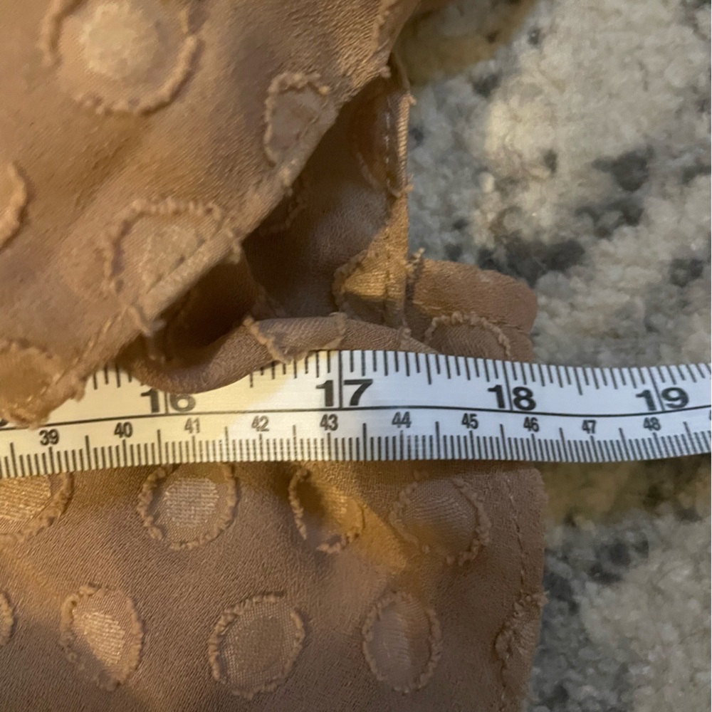 Bella Ella Boutique Brown Dress Size Medium Time After Time Midi Dress - Dots - Picture 10 of 12